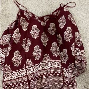 Maroon loose top